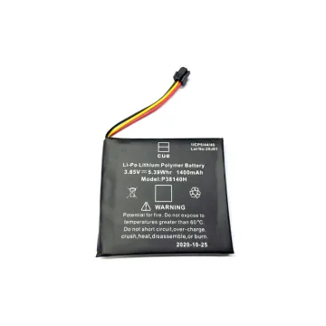 3.85V1400mAh 38140 Rechargeable Li-Po battery