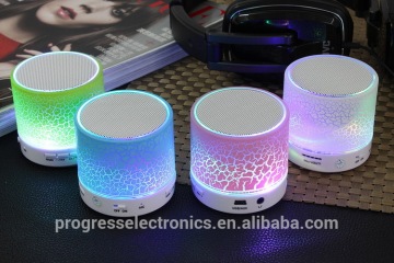 (High End) S08U FM Radio Mini Speaker with LED Light, Wireless Bluetooth Speaker with TF Card Slot, Portable Speaker Handsfree