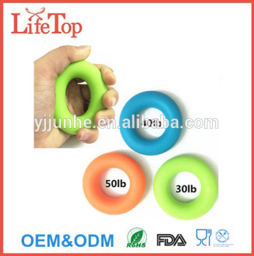 Private Label 3-in-1 Rubber Hand Strengthener Grip Rings Round