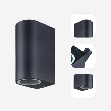 Outdoor Aluminium Wall Light Up Down GU10 Exterior Lamp