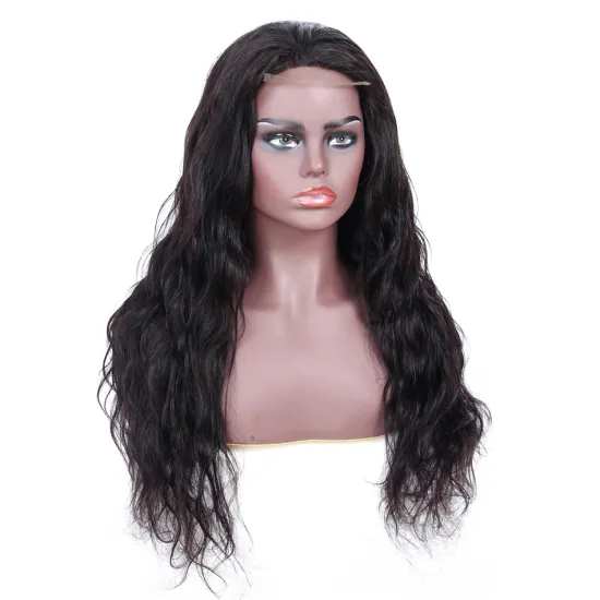 Unprocessed Peruvian Cuticle Aligned Remy Human Hair Lace Closure Wig 4X4 Swiss Lace Closure Body Wave Wig Undetectable Knots