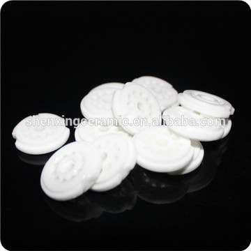 high precision glazed steatite ceramic disc insulating 9 pins ceramic sheet