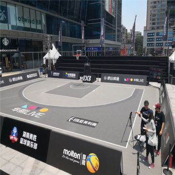 FIBA 3X3 Official court Enlio SES basketball tiles