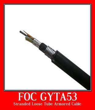 Stranded Loose Tube Armored Plastic Optic Fiber Cable (GYTA53)
