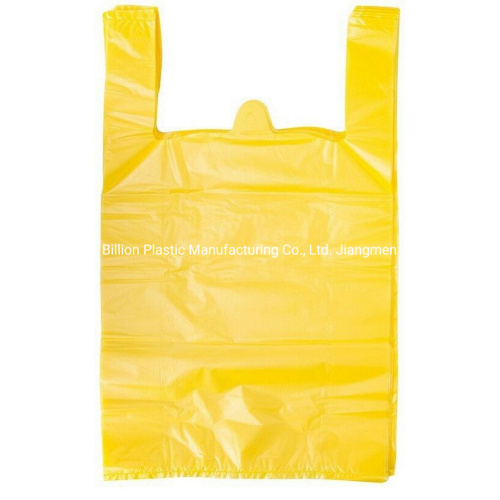 Printed Plastic Thank You Packaging Carrier T Shirt Shopping Bag