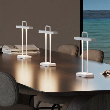 Rustic Aluminium Alloy Desk Lamp: Touch Control, Rechargeable Study Table Light