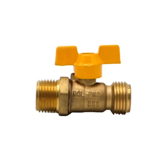 Wholesale brass gas 1/4 inch MF threaded copper forged gas  ball valve for home kitchen