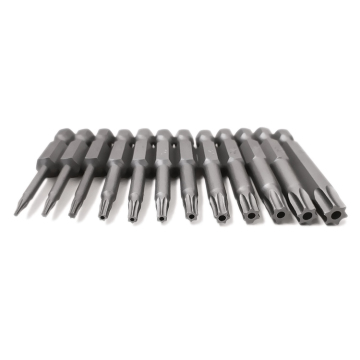 12-Piece Torx Screwdriver Bit Set T5-T40, 50mm Length