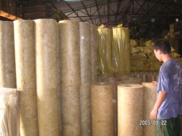 Soundproofing Rockwool Pipe Insulation 120 / 130 / 150kg/m3 Density