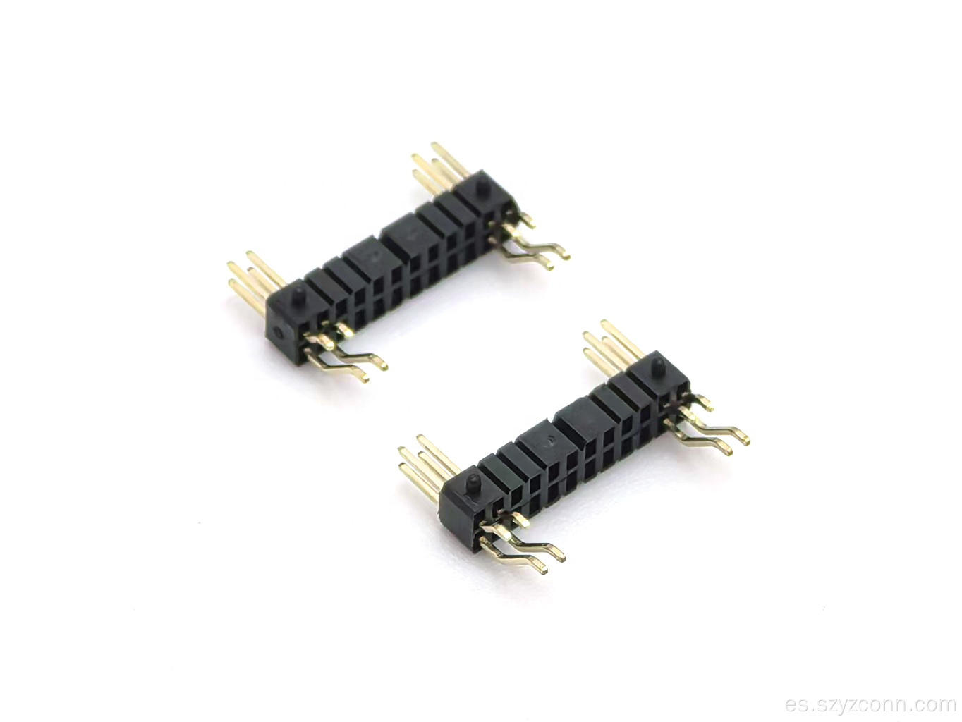 Conector de clavija de 1,27 mm en ángulo recto de 2 núcleos