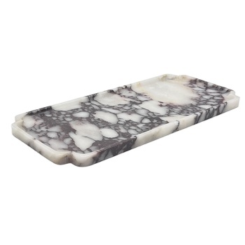 Customizable Calacata Viola Marble Trays - Small Size Coffee Serving & Home Decor