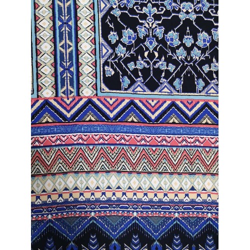Etnisk Rayon Twill 3024S Tryckväv