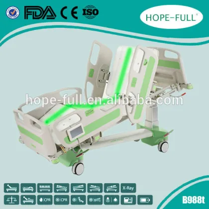 Seven function ICU bed