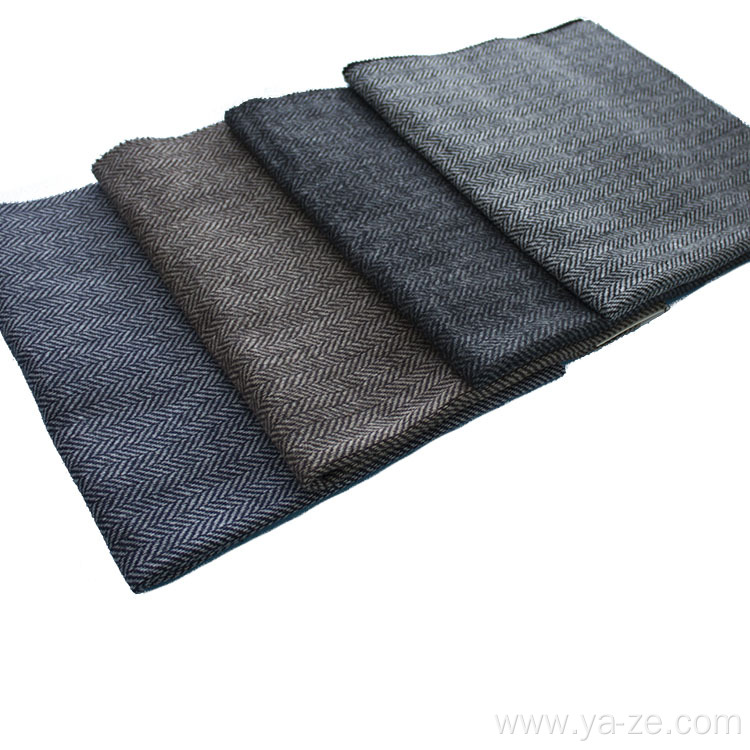 wool polyester fabric herringbone fabric for men suit
