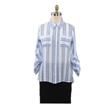 Kontorsblus Kvinnlig Work Women Button Up Shirt