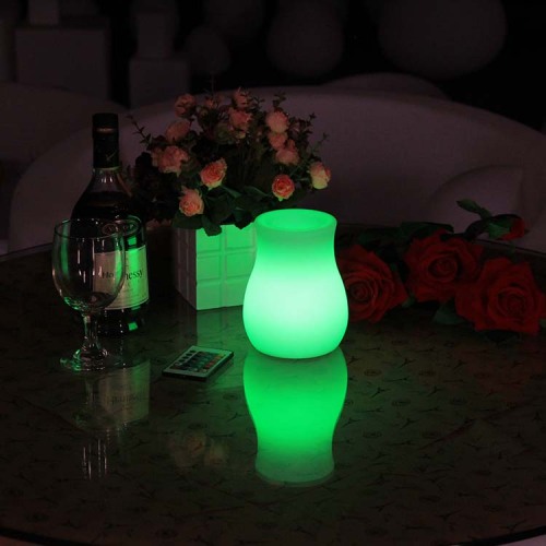 PE macetas de flores LED promocionales brillantes de mejor calidad