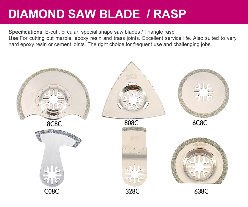Newone Diamond Oscillating Multi Tool Saw Blade For Cutting Out Marble
