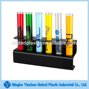 Black acrylic shooter / test tube shot glass rack
