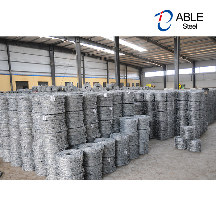 High tensile galvanized barbed wire/ ALAMBRES