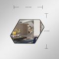 Creative parallel octagonal decorative mirror