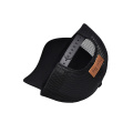 Black Mesh Trucker Hat with Embroidered