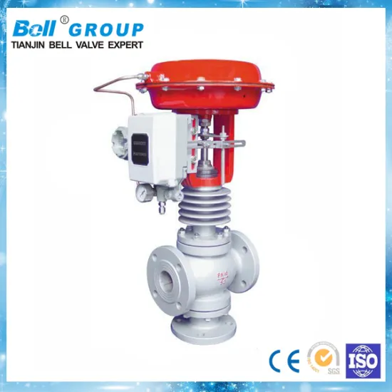 pneumatic actuator 3 way diverter valve 3"