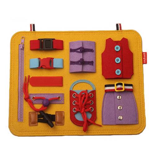 Toddlers travel toy activity busy board