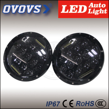 OVOVS motorcycle 7inch 12V 24V high low beam 85W led headlights for har-ley j-eep