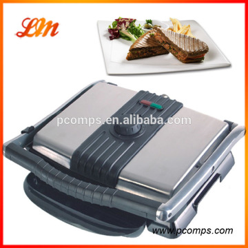 Hot Sale BBQ Temperature Controller Electric Panini Grill With Cover/ bbq Grill With Hot Pot