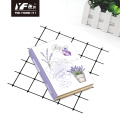 Custom lavender style hardcover notebook with cloth spine paper diary