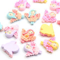 Pretty Newest 2020 Novel Resin Beads Flat Back Wing Girls Body Cartoon Style Kawaii Popular Cabochons for Craft Decor Stickers