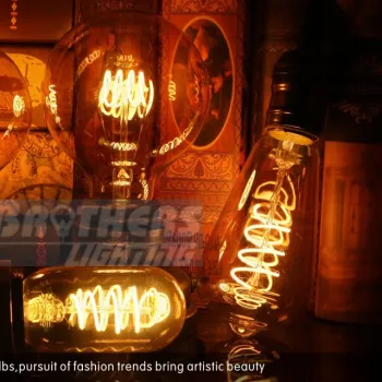 New Vintage Curved LED Filament ST64 Bulbs - 4W, 220V: A Nostalgic Addition to Your Lighting Collection