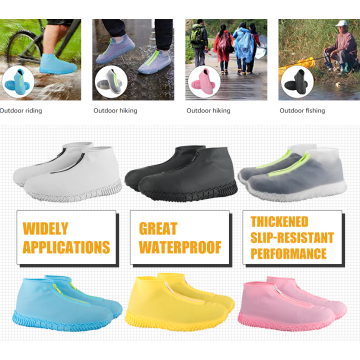 Reusable Silicone Waterproof Zipper Shoe Covers