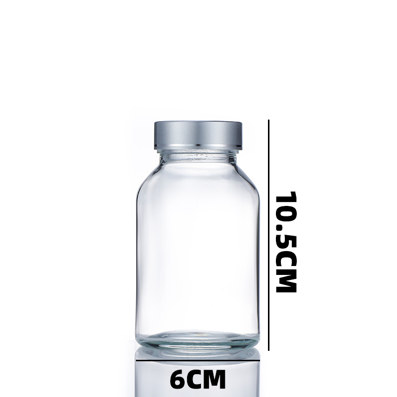 180ml transparent glass jar2