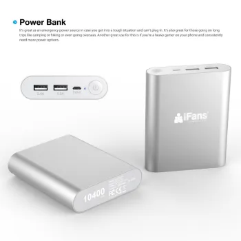 Dual USB big capacity 12000mAh aluminum power bank