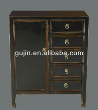 asian living style antique reproductiopn storage cabinet buffet