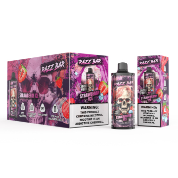 Razzbar 30K-Puffs Vape 20ml Prefilled E-Cig Strawberry ice