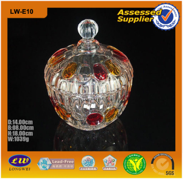 Round Colored Glass Bowl (LW-E10)