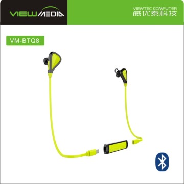 2016 Viewmedia bluetooth 4.0 headset with power bank VM-Q8