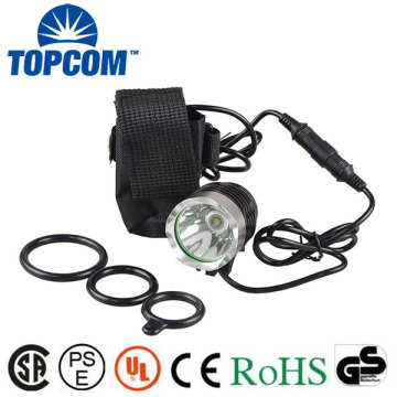 Lámpara de bicicleta LED T6 recargable con reflejo de agua