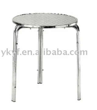 Stainless foldable aluminum bar table