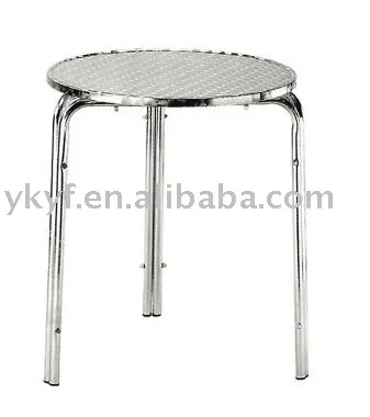 Stainless foldable aluminum bar table
