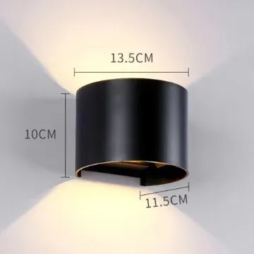 Waterproof LED Outdoor Wall Lamp - Decorative Three-dimensional Design for Indoor and Outdoor Use