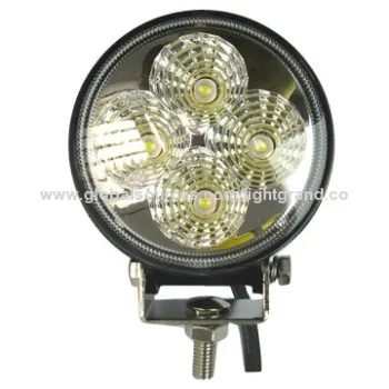 12W Commercial Electric LED Work Light, CE-/UL-certified, for Off-road Car/SUV/Jeep/Tractor/Truck