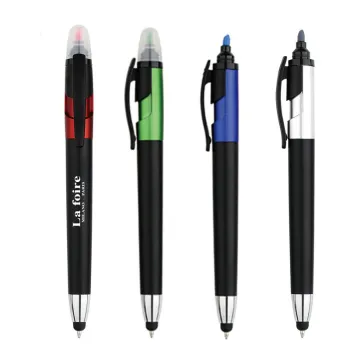 3 in 1 Pen with Highlighter and Stylus