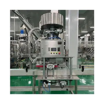 Automatic Bottle Capping Machine with Cap Feeding Elevator