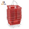 Metal Basket Holder for Retail Store Shopping Baskets