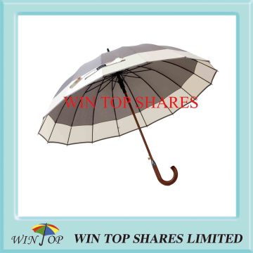 2 Colors Joining Auto Wood Sun Gift Umbrella