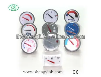 round measured as a thermometer for water heater