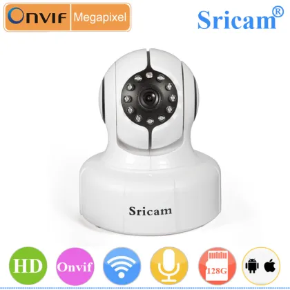 Sricam SP011 P2P HD Infrared Nightvision Indoor Smart Link Ip Camera